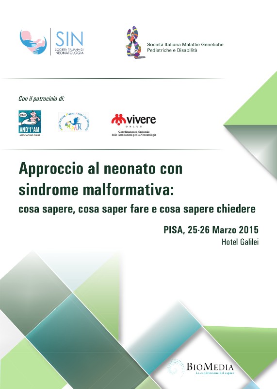 Convegno "Approccio al neonato con sindrome malformativa: cosa sapere, cosa saper fare e cosa sapere chiedere"